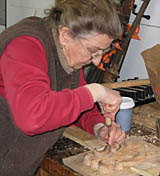 setting in the woodcarving design