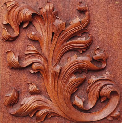 wood carving ornament panel