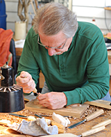 wood carving classes to show how to hold a wood carving tool