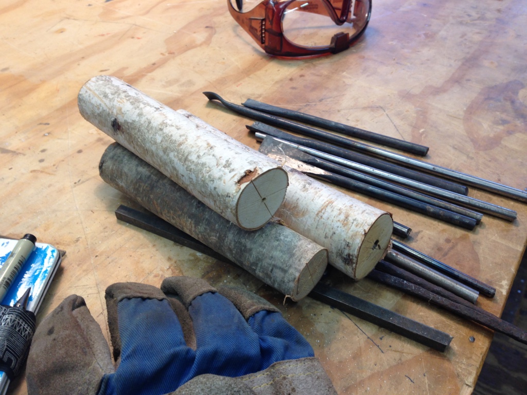 Drill rods and branch stock ready for tool making